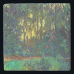 Claude Monet - Corner of a Pond with Waterlilies Stone Coaster<br><div class="desc">Coin du bassin aux nympheas / Corner of a Pond with Waterlilies - Claude Monet,  Oil on Canvas,  1918</div>