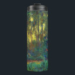 Claude Monet - Corner of a Pond with Waterlilies Thermal Tumbler<br><div class="desc">Coin du bassin aux nympheas / Corner of a Pond with Waterlilies - Claude Monet,  Oil on Canvas,  1918</div>