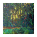 Claude Monet - Corner of a Pond with Waterlilies Tile<br><div class="desc">Coin du bassin aux nympheas / Corner of a Pond with Waterlilies - Claude Monet,  Oil on Canvas,  1918</div>