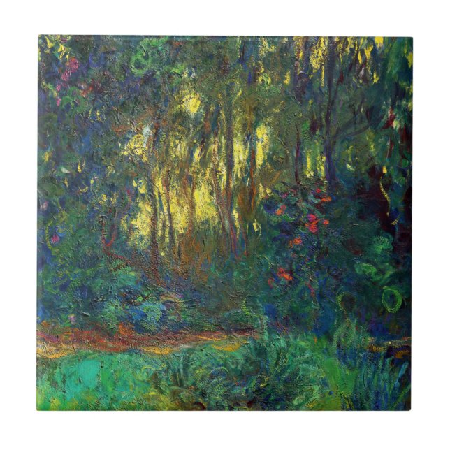 Claude Monet - Corner of a Pond with Waterlilies Tile (Front)