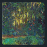 Claude Monet - Corner of a Pond with Waterlilies Trivet<br><div class="desc">Coin du bassin aux nympheas / Corner of a Pond with Waterlilies - Claude Monet,  Oil on Canvas,  1918</div>