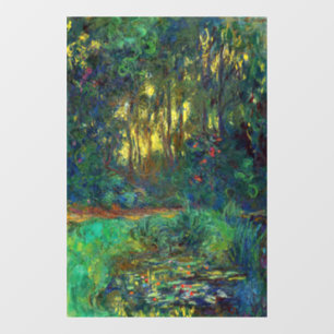Claude Monet - Corner of a Pond with Waterlilies Window Cling