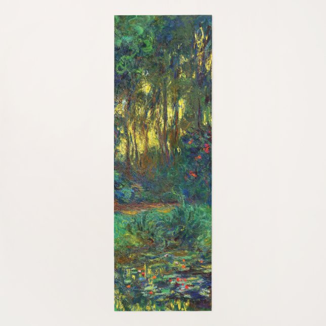 Claude Monet - Corner of a Pond with Waterlilies Yoga Mat (Back)