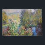 Claude Monet - Corner of the Garden at Montgeron Laminated Place Mat<br><div class="desc">Corner of the Garden at Montgeron / Coin de jardin a Montgeron - Claude Monet,  Oil on Canvas,  1876</div>