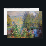 Claude Monet - Corner of the Garden at Montgeron Postcard<br><div class="desc">Corner of the Garden at Montgeron / Coin de jardin a Montgeron - Claude Monet,  Oil on Canvas,  1876</div>