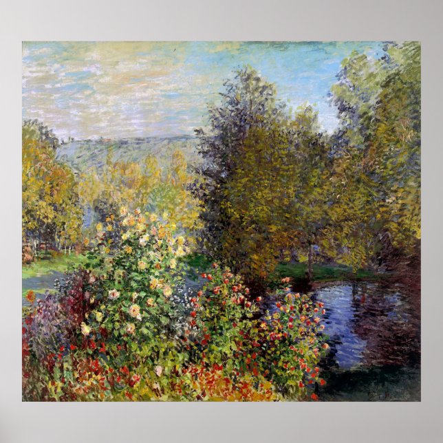 Claude Monet - Corner of the Garden at Montgeron Poster (Front)