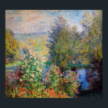 Claude Monet - Corner of the Garden at Montgeron Poster<br><div class="desc">Corner of the Garden at Montgeron / Coin de jardin a Montgeron - Claude Monet,  Oil on Canvas,  1876</div>