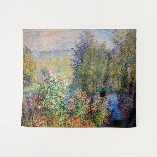 Claude Monet - Corner of the Garden at Montgeron Tapestry (Front (Horizontal))