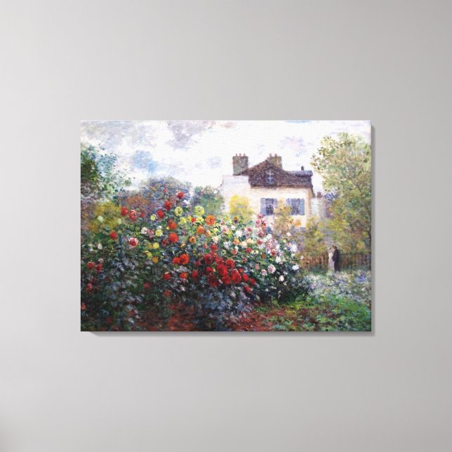 Claude Monet Corner of the Garden Fine Art Canvas Print (Front)