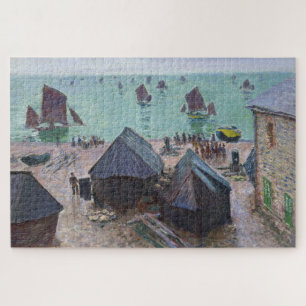 Claude Monet Departure of the Boats Étretat Jigsaw Puzzle