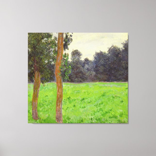 Claude Monet | Deux Arbres dans la Prairie Canvas Print (Front)
