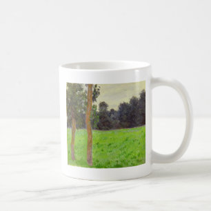 Claude Monet   Deux Arbres dans la Prairie Coffee Mug