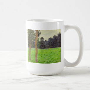 Claude Monet   Deux Arbres dans la Prairie Coffee Mug