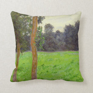 Claude Monet   Deux Arbres dans la Prairie Cushion