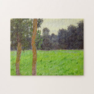 Claude Monet Deux Arbres dans la Prairie Jigsaw Puzzle