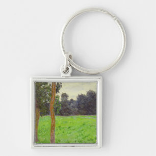 Claude Monet   Deux Arbres dans la Prairie Key Ring