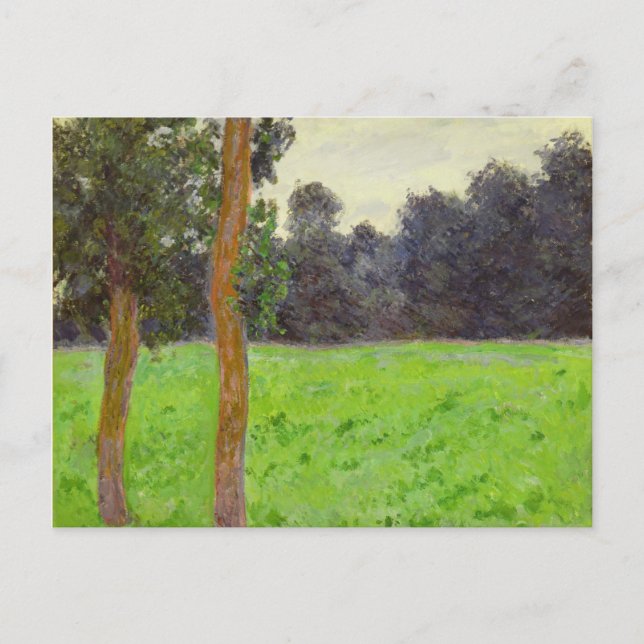 Claude Monet | Deux Arbres dans la Prairie Postcard (Front)