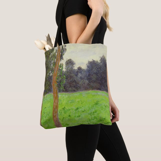 Claude Monet | Deux Arbres dans la Prairie Tote Bag (Close Up)