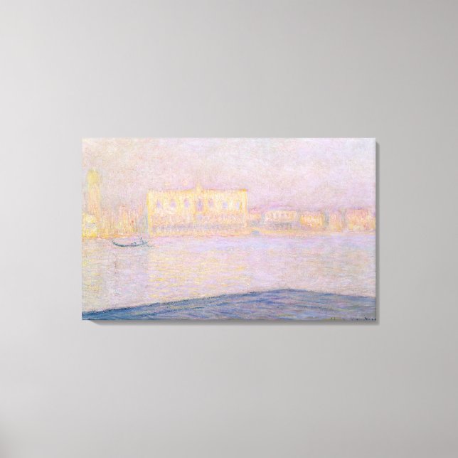 Claude Monet | Ducal Palace from San Giorgio, 1908 Canvas Print (Front)