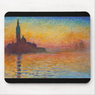 Claude Monet, Dusk in Venice Mouse Mat