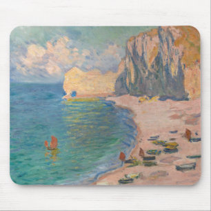 Claude Monet - Etretat: Beach and Falaise d'Amont Mouse Mat