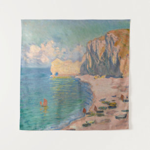 Claude Monet - Etretat: Beach and Falaise d'Amont Tapestry