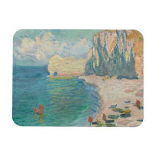 Claude Monet - Etretat - The Beach and the Falaise Magnet