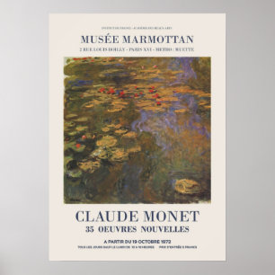 Claude Monet Exhibition advertising an art exhibi Poster