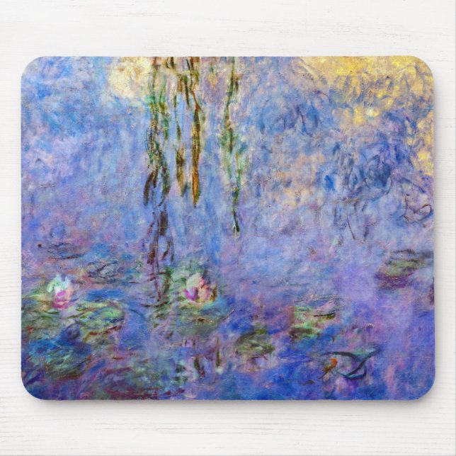 Claude Monet famous artwork Water Lilies Mouse Mat (Front)