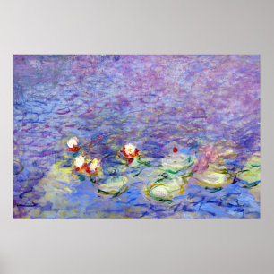 Claude Monet famous artwork Water Lilies Poster