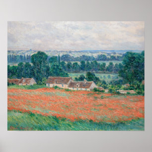 Claude Monet - Field of Poppies, Giverny Poster