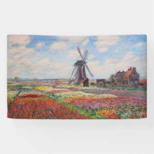 Claude Monet - Field of Tulips in Holland Banner