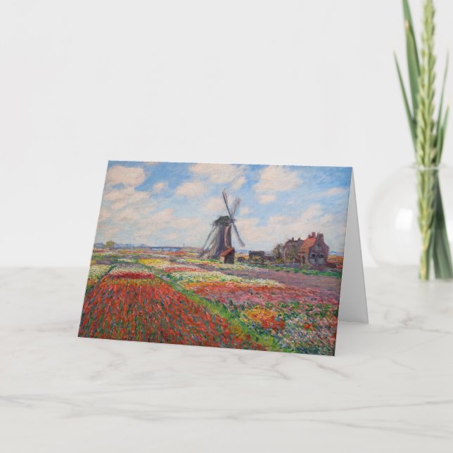 Claude Monet - Field of Tulips in Holland Card (Front)