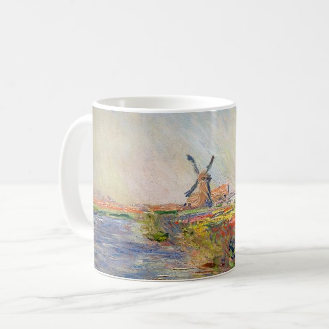 Claude Monet - Field of Tulips in Holland Coffee Mug (Front Left)