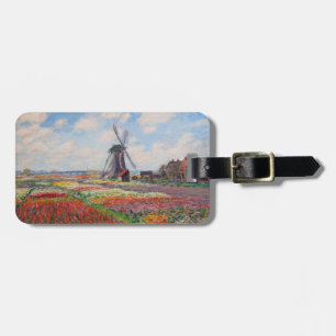 Claude Monet - Field of Tulips in Holland Luggage Tag