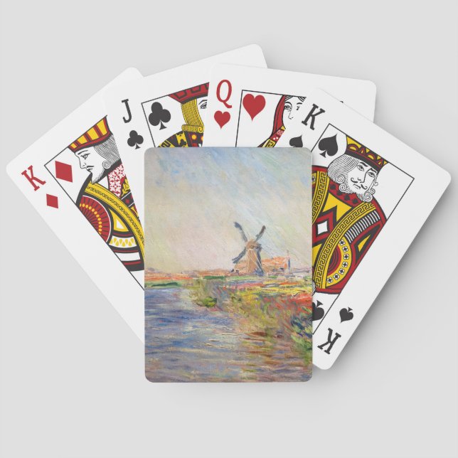 Claude Monet - Field of Tulips in Holland Playing Cards (Back)