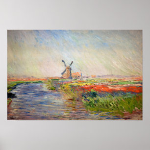 Claude Monet - Field of Tulips in Holland Poster