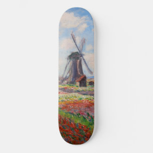 Claude Monet - Field of Tulips in Holland Skateboard
