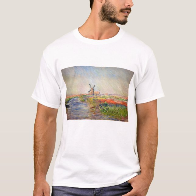 Claude Monet - Field of Tulips in Holland T-Shirt (Front)