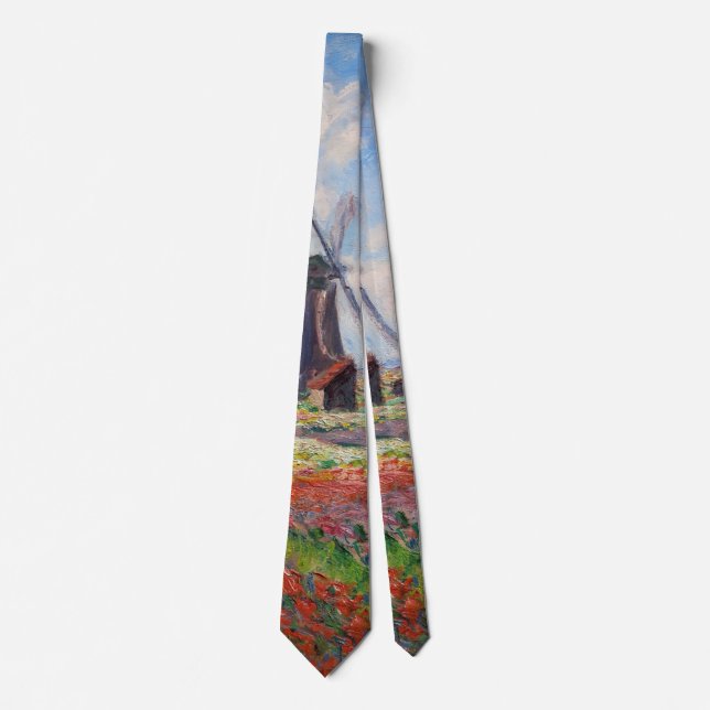 Claude Monet - Field of Tulips in Holland Tie (Front)