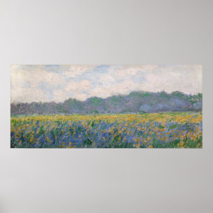 Claude Monet - Field of Yellow Irises at Giverny Poster