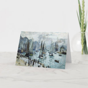 Claude Monet Fishing Boats Leaving the Harbour Card