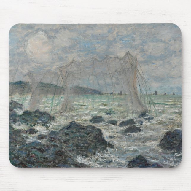Claude Monet - Fishing Nets at Pourville Mouse Mat (Front)