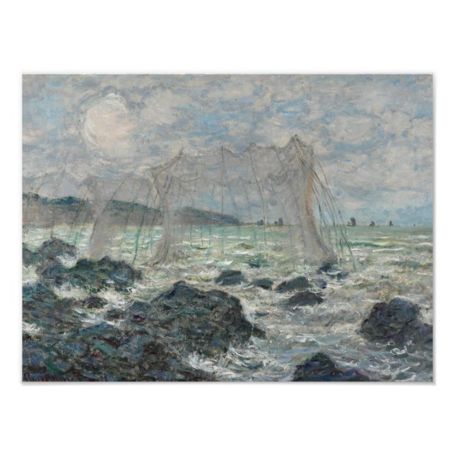 Claude Monet - Fishing Nets at Pourville Photo Print (Front)
