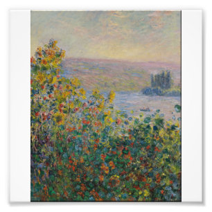 Claude Monet - Flower Beds At Vetheuil Photo Print