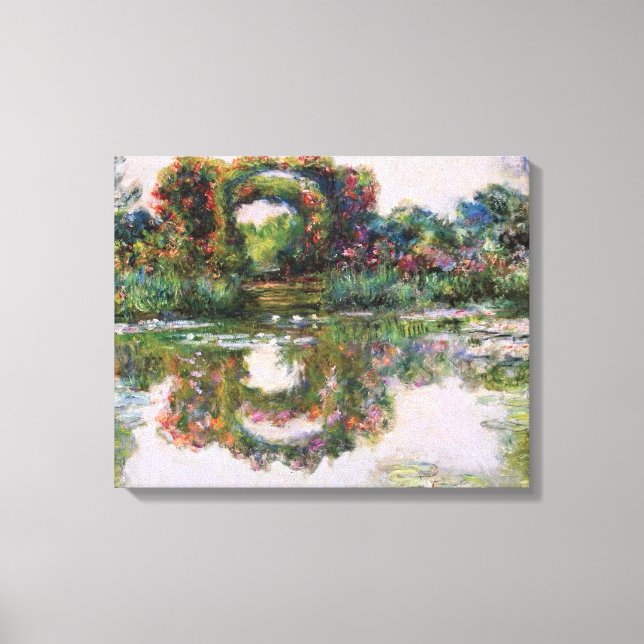 Claude Monet - Flowering Arches, Giverny Canvas Print (Front)