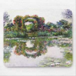 Claude Monet , Flowering Arches , Giverny Mouse Mat