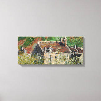 Claude Monet - Flowering Plum Trees Canvas Print