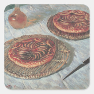 Claude Monet   Fruit Tarts, 1882 Square Sticker