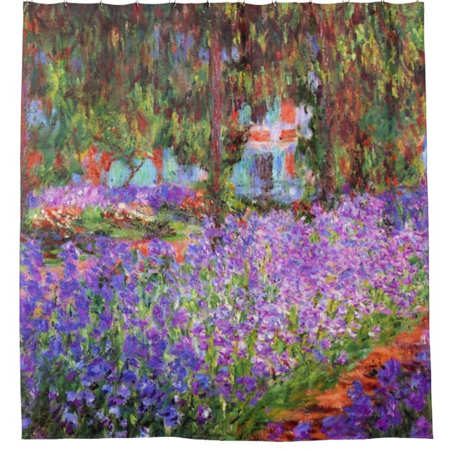Claude Monet Garden at Giverny Shower Curtain (Front)